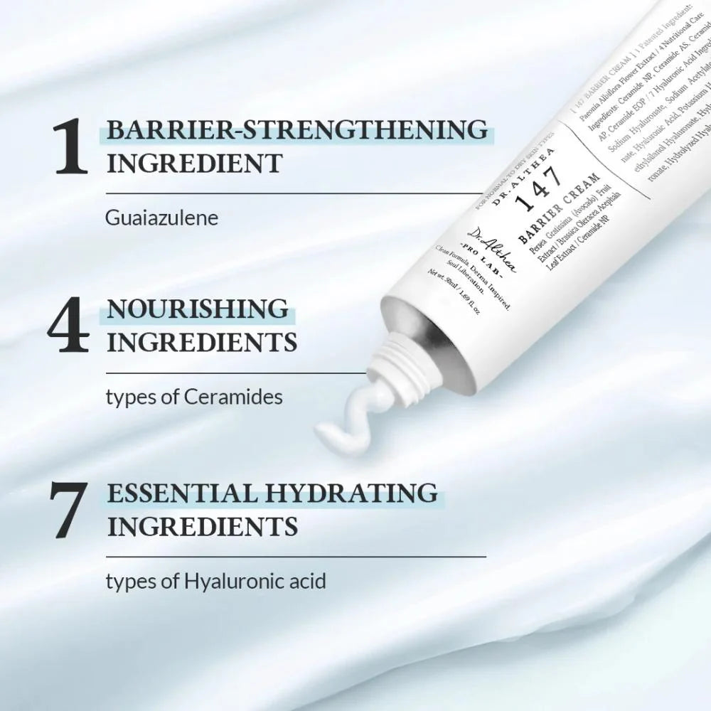 Dr. Thia Cream 147 Barrier Deep Hydration and Effective Skin Barrier Protection 50ml