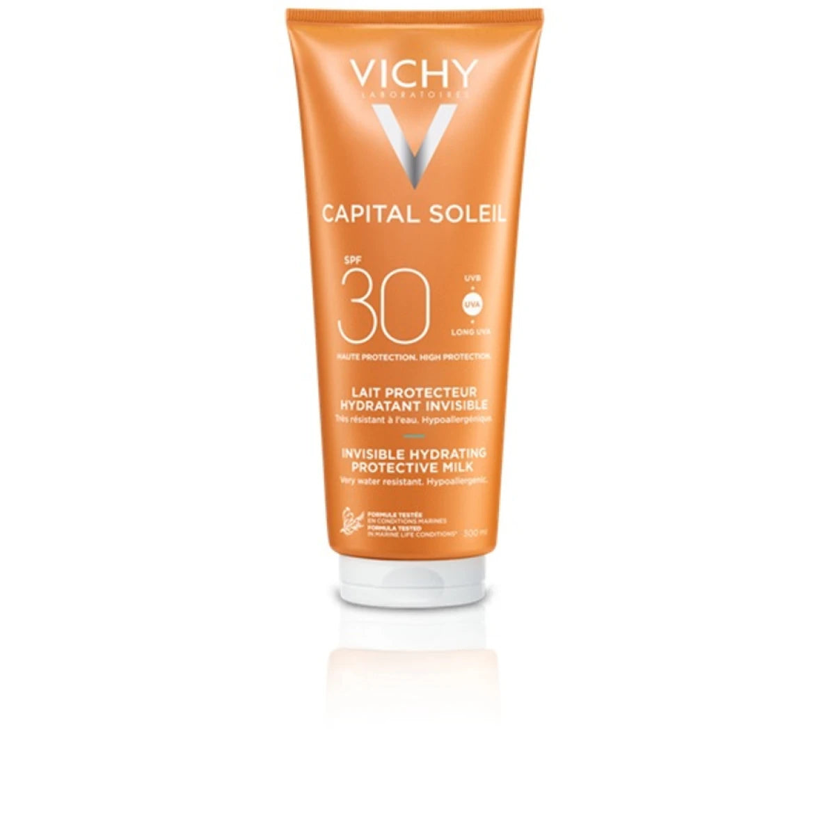 فيشي كابيتال سولاي سَن كير حليب واقي منعش بيتش بروتكت للوجه والجسم SPF30، سعة 300 مل (حليب مرطب وواقي شمسي للوجه والجسم)