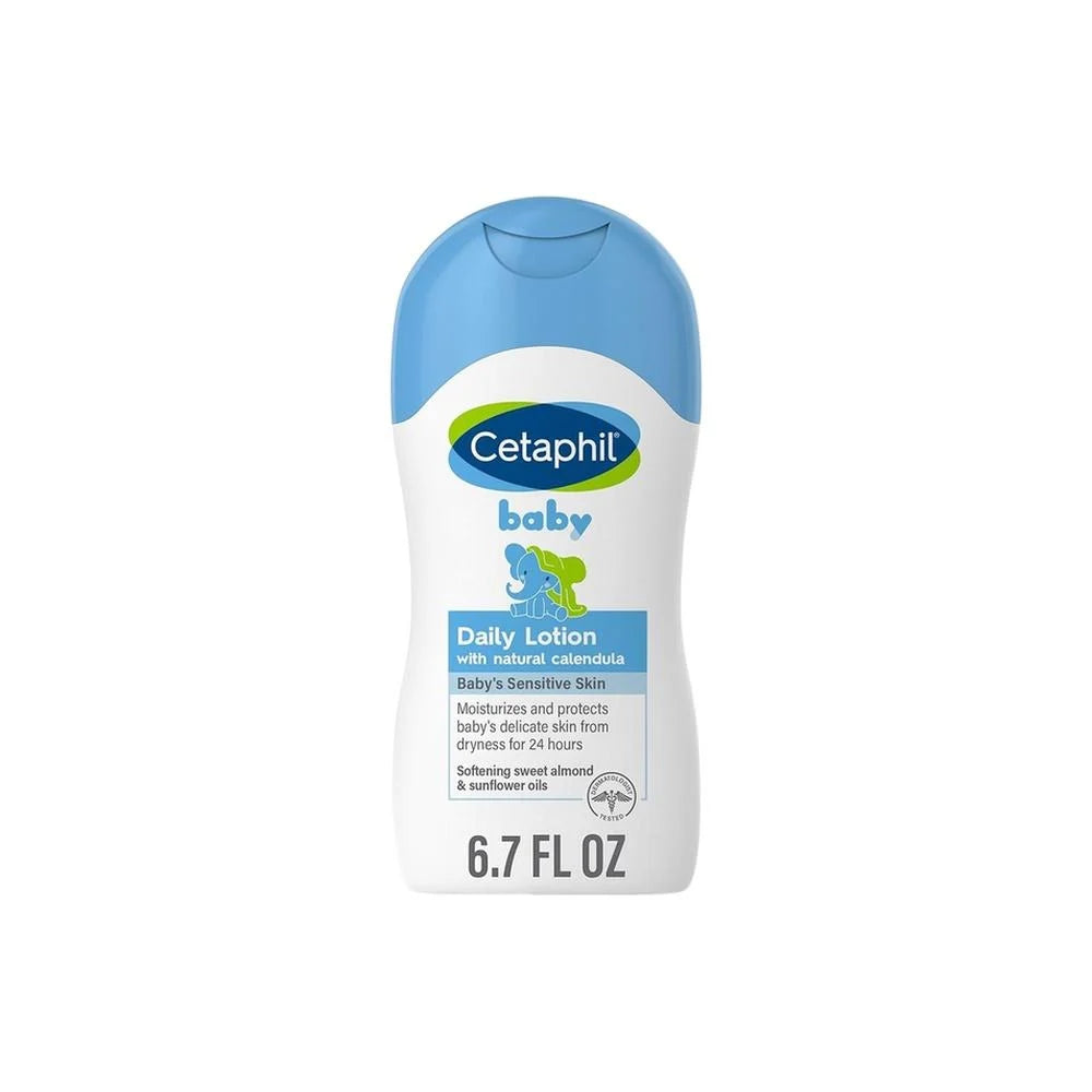 Cetaphil Baby Daily Lotion with Organic Calendula for Sensitive Skin (198 ml)