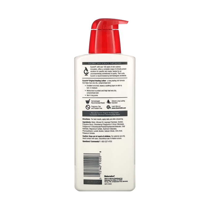 Eucerin Original Healing Lotion for Extremely Dry Skin (500 ml)