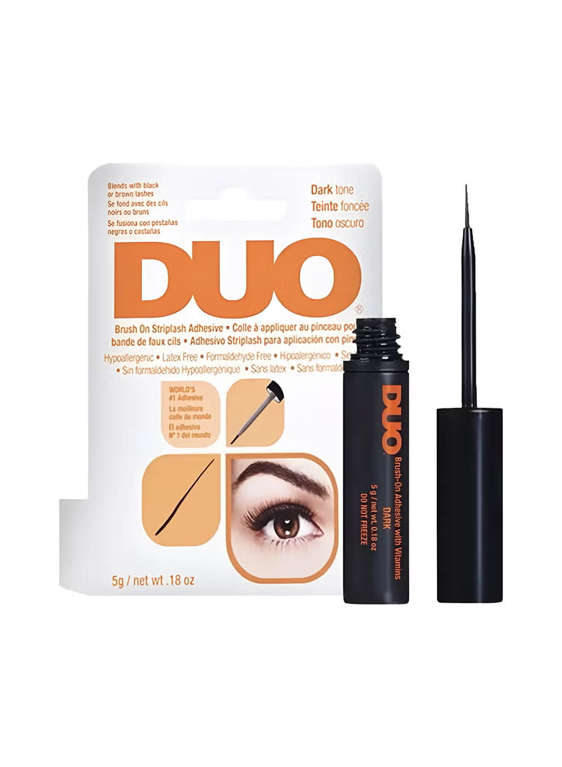 Waterproof Eyelash Adhesive Brush-on Black