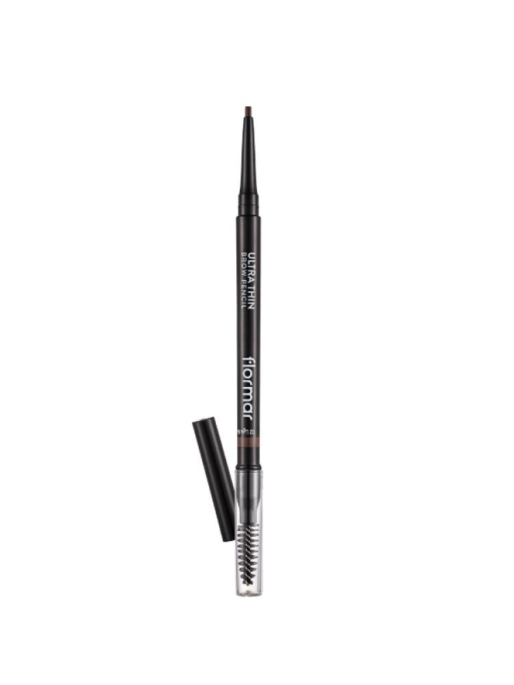 Flormar Ultra Thin Eyebrow Pencil - 0.14g - Shade 002 Light Brown