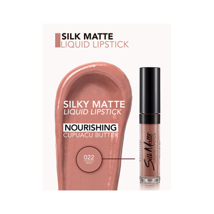 Flormar Silk Matte Liquid Lipstick - 022 Spicy