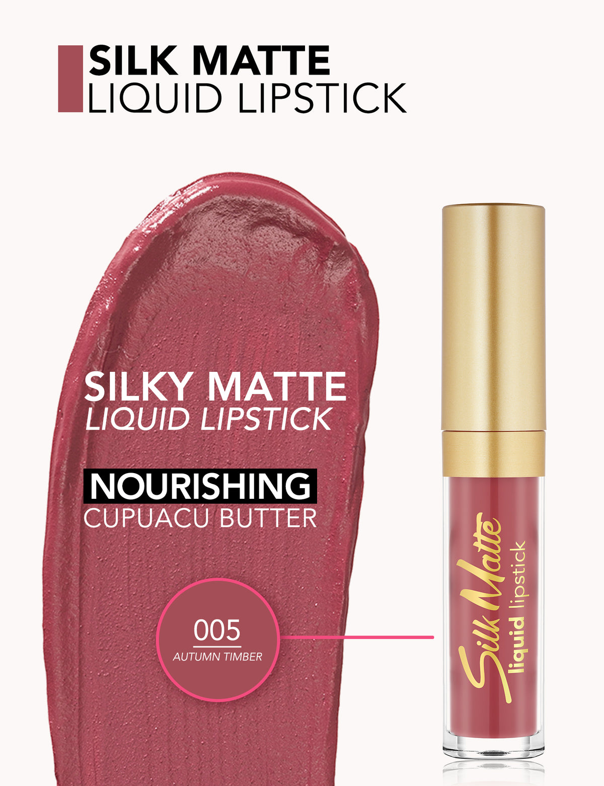 Flormar Silk Matte Liquid Lipstick - No. 05