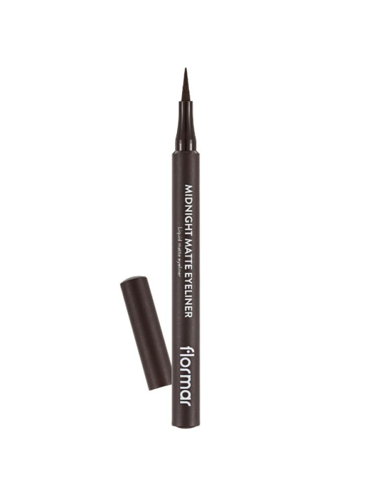 Flormar Midnight Matte Liquid Eyeliner - Brown