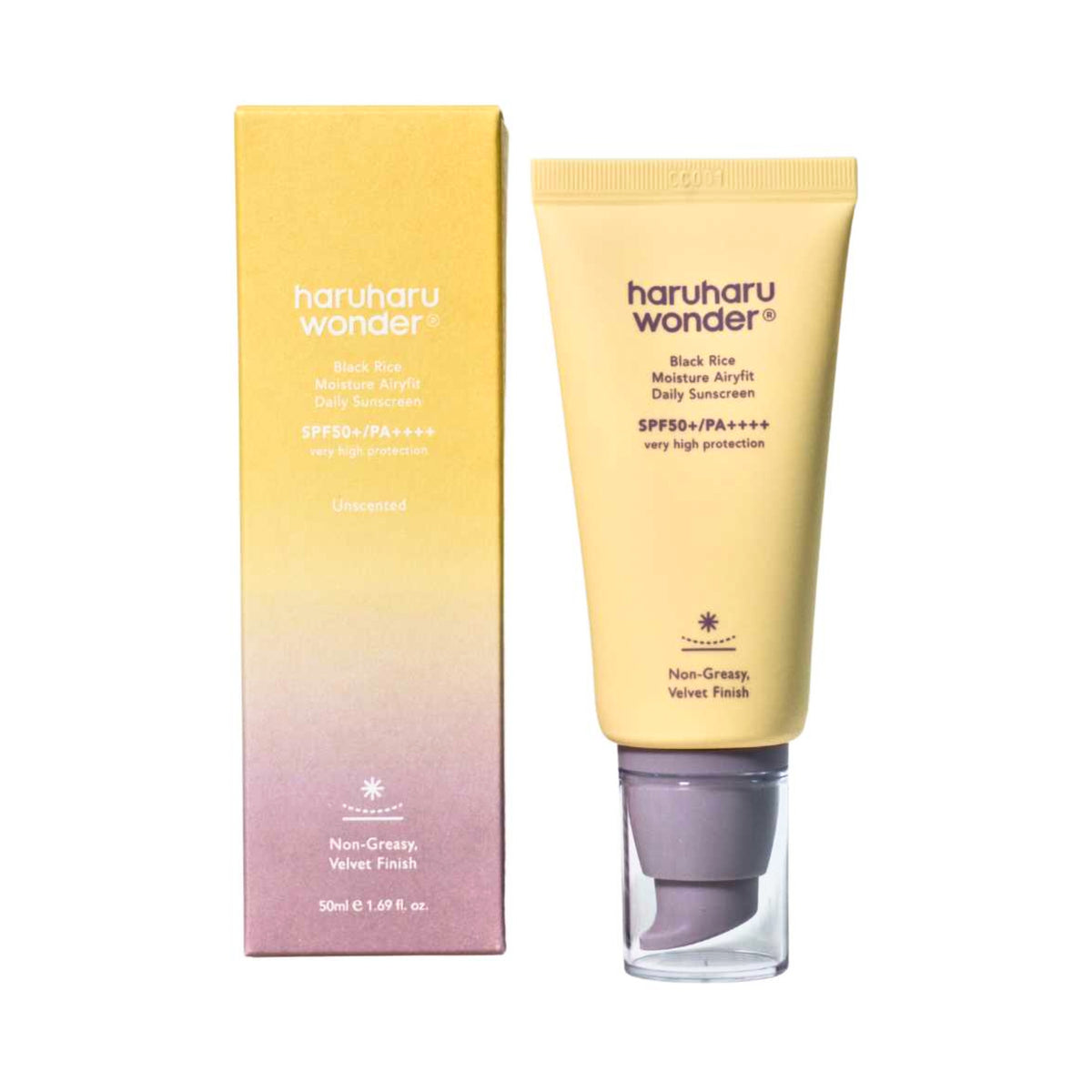 Haruharu WONDER Black Rice Pure Mineral Sunscreen SPF50+ PA++++ غير دهني 50 مل