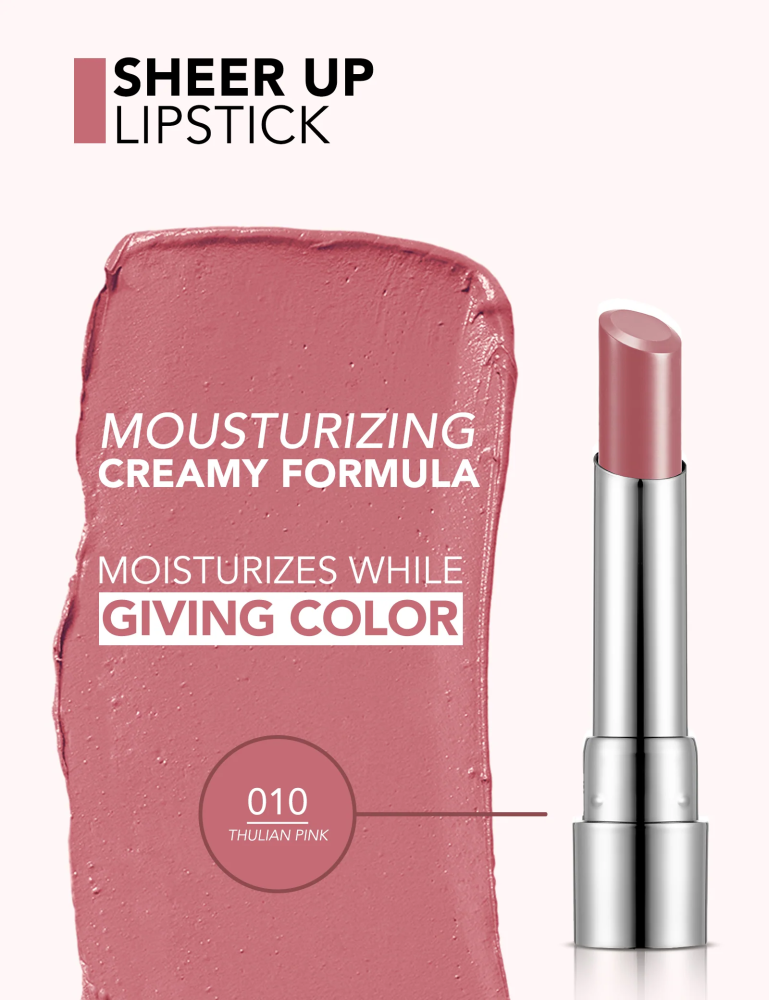 Flormar Sheer Lipstick - 010 Tulleian Pink