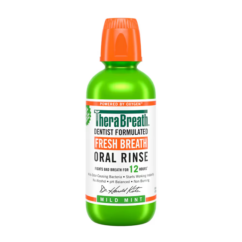 TheraBreath Dentist Formulated Fresh Breath Oral Rinse Mild Mint - 473 ml