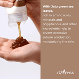 غسول الشاي الأخضر المنعش من Isntree - 120 مل