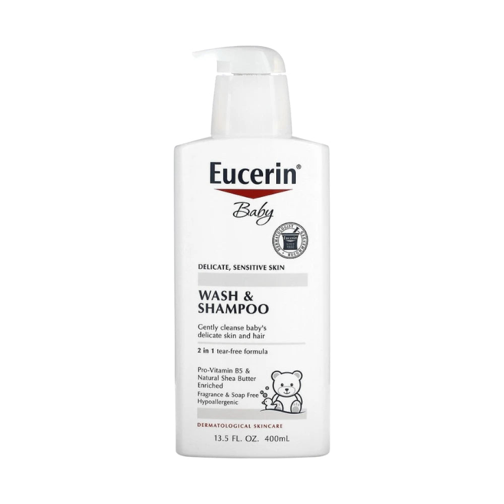 Eucerin Baby Wash & Shampoo Fragrance-Free 400ml