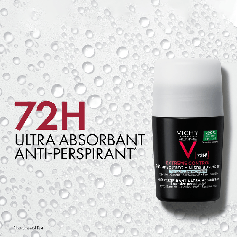 Vichy 72Hr Extreme Control Anti-Perspirant Roll-on For Men - 50 ml