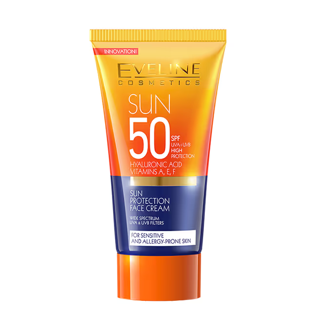 كريم الحماية من الشمس للوجه من إيفلين SPF50 - 50 مل