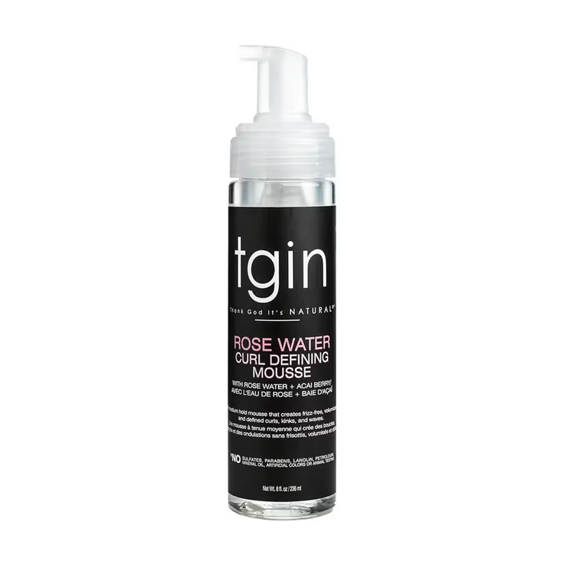 TGIN Rose Water Curl Defining Mousse - 236ml