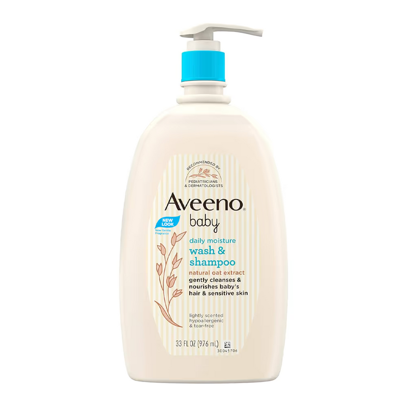 Aveeno Baby Daily Wash & Shampoo - 976 ml