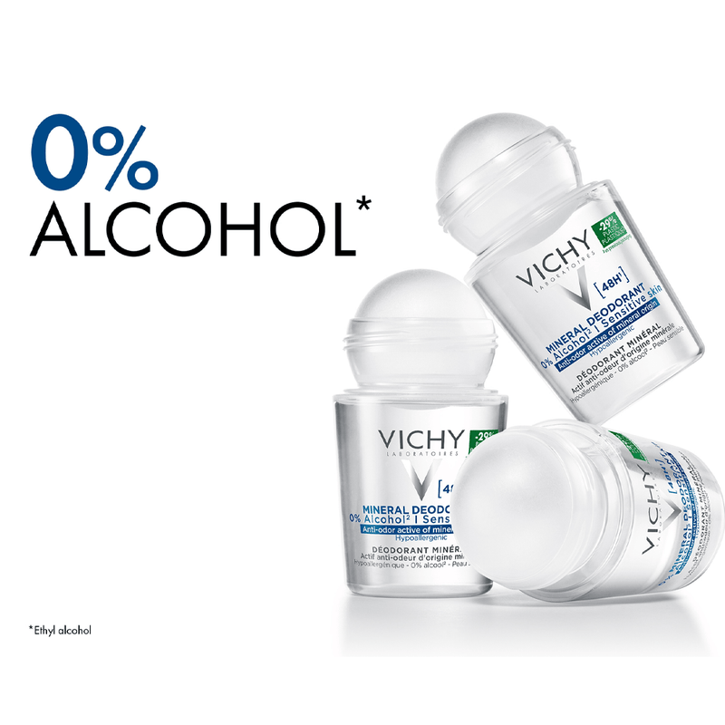 Vichy Mineral 48Hr Deodorant Roll-on - 50ml