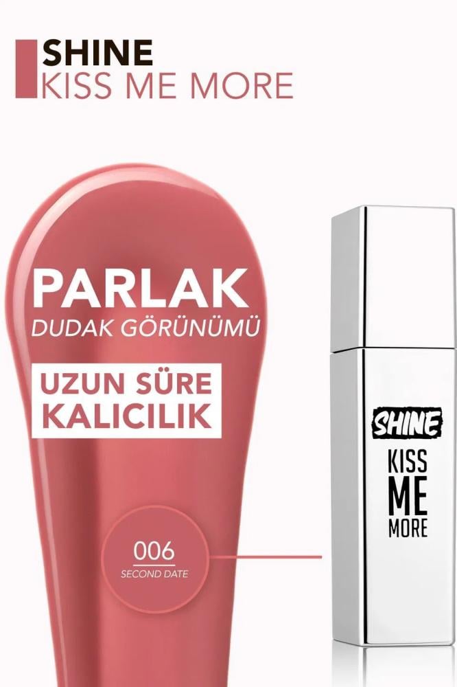 Flormar Kiss Me More Shine Lip Gloss, 006 SECOND DATE