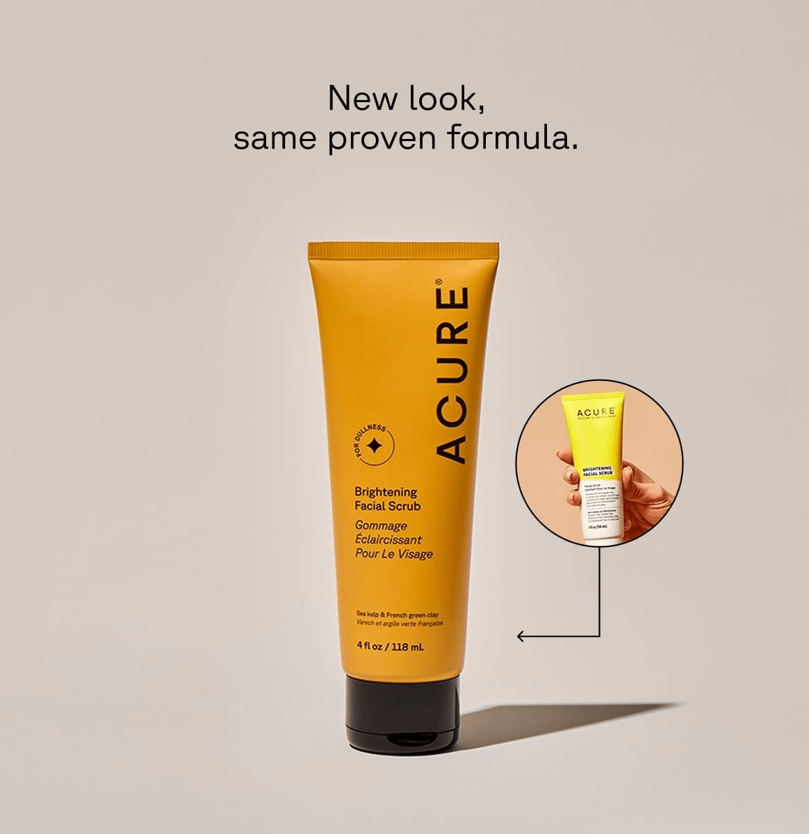 Acure Brightening Facial Scrub - 118ml