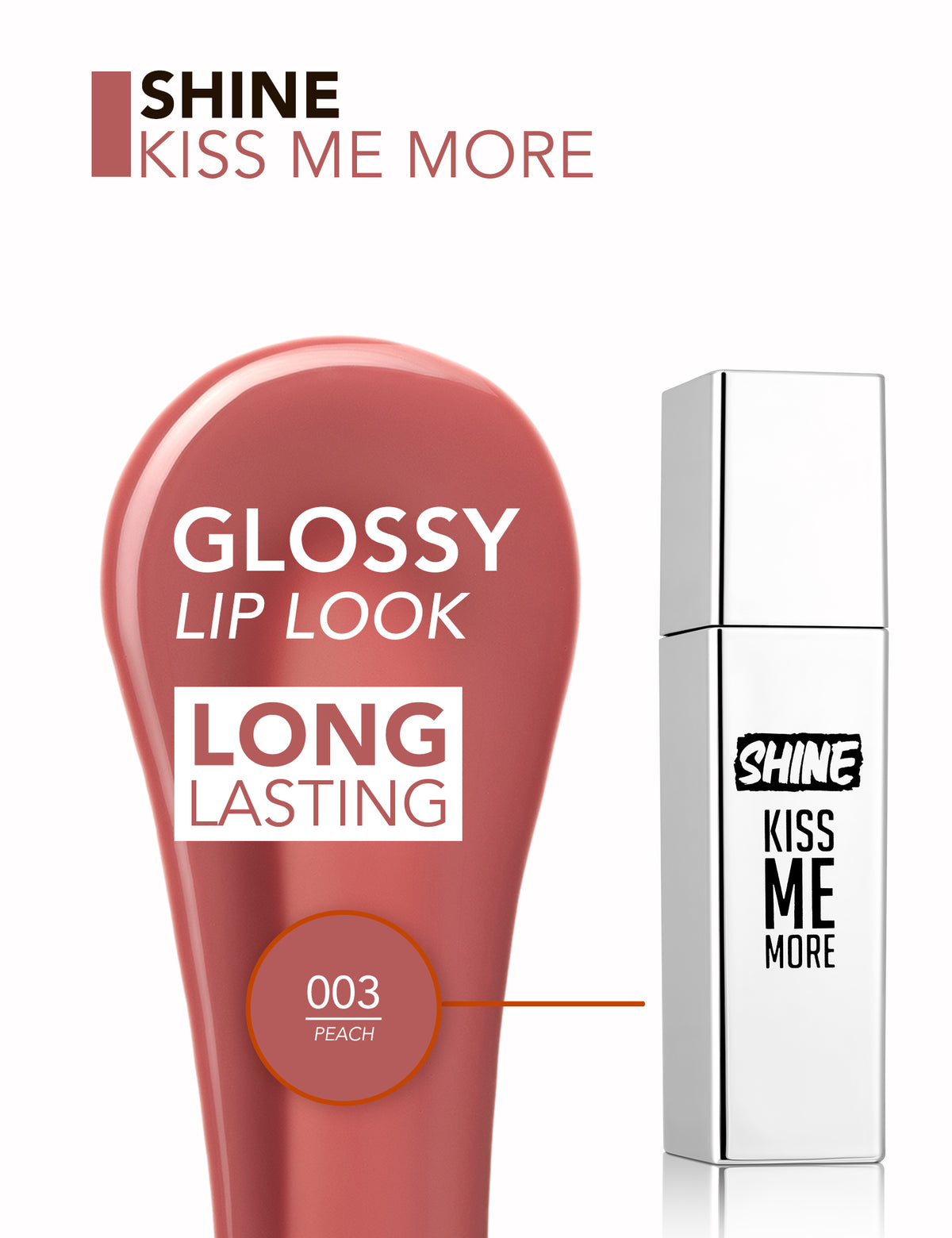Flormar Kiss Me More Lip Tattoo Peach Shine - 003