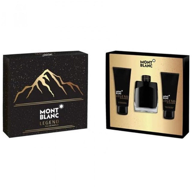 مجموعة مونت بلانك ليجند للرجال او دي برفيوم 100 مل + جل حلاقه 100 مل + جل استحمام 100 مل
