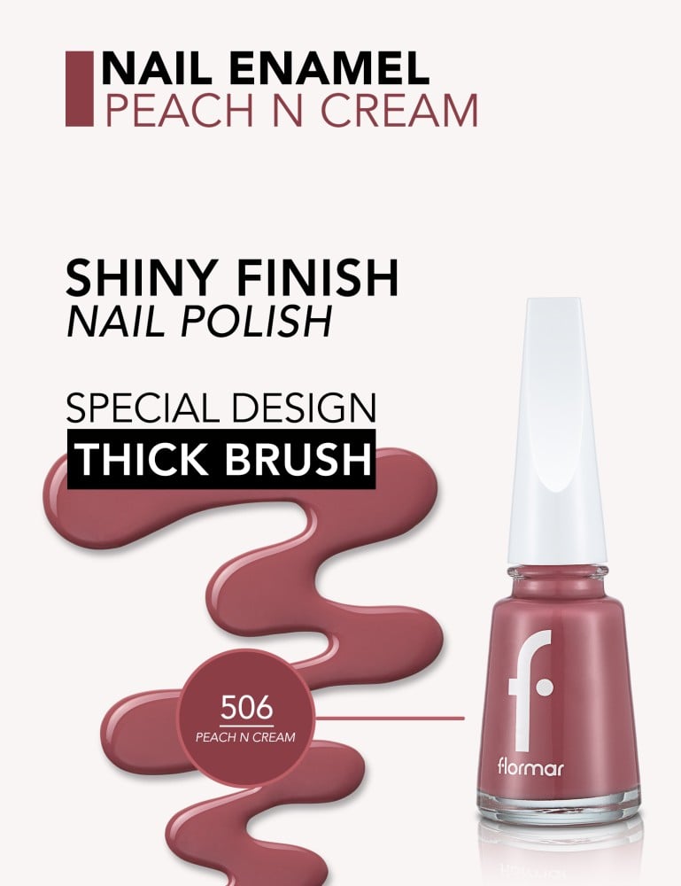 مناكير اظافر من فلورمار - 11مل | 506 Peach N Cream