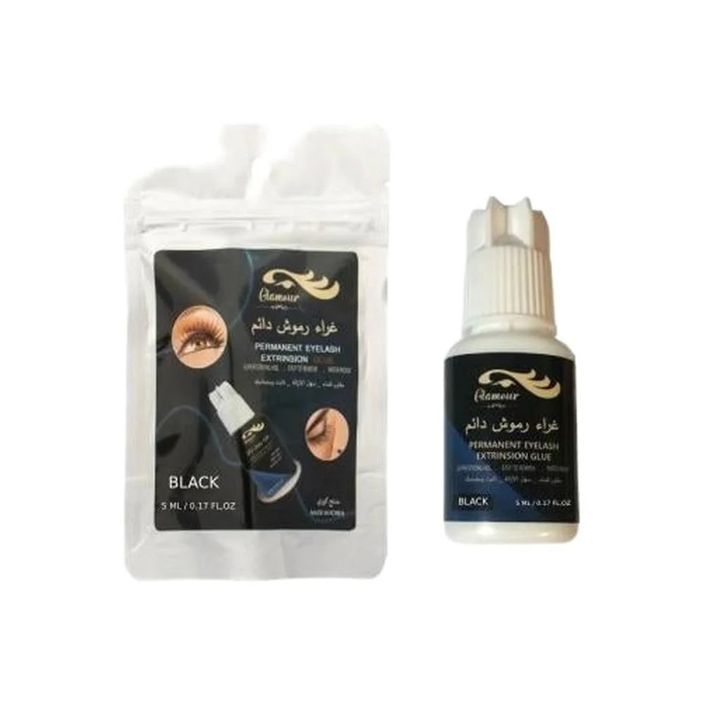 Glamour Glue Black Permanent Eyelash Adhesive 5ml