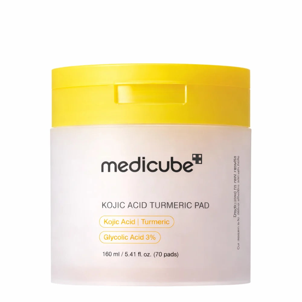 Kojic Acid and Turmeric Cotton Cleansers for Exfoliation and Skin Brightening 160 LG