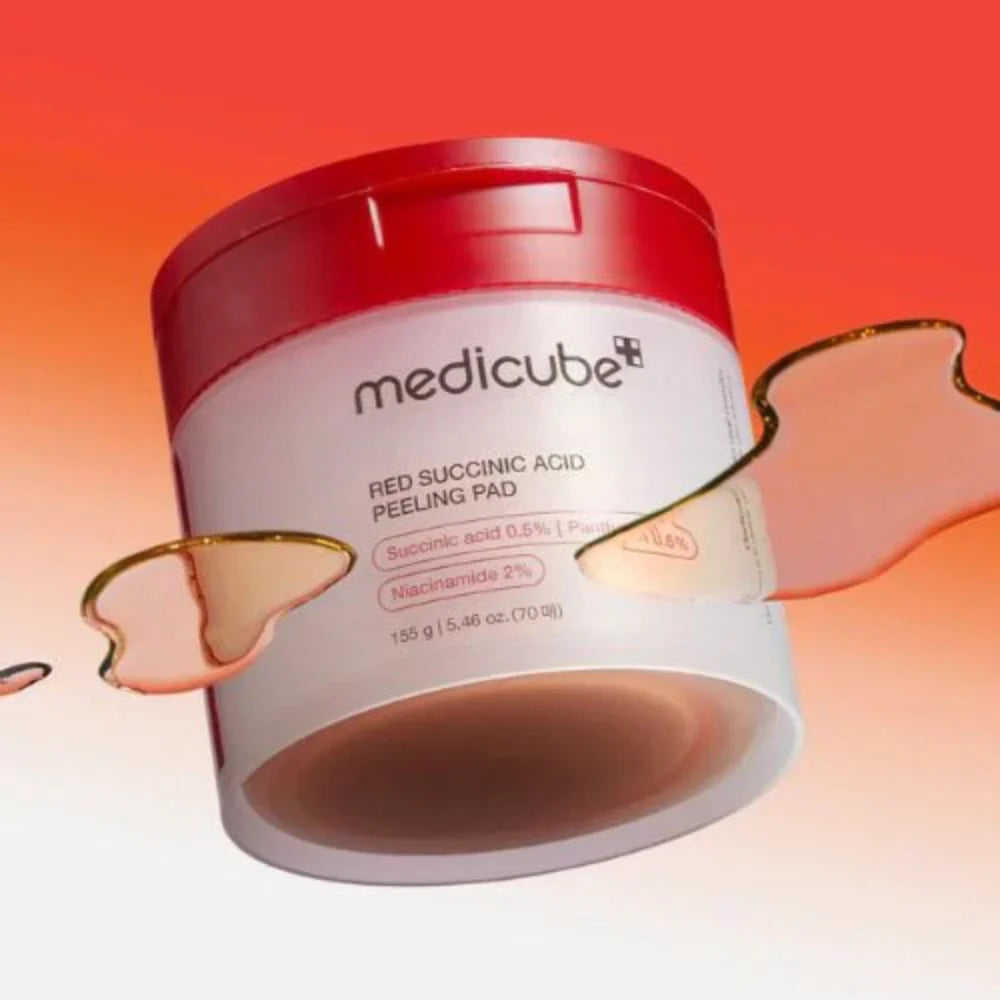 Medi-Cube Red Succinic Acid Acne Peel Pads, 70 Pieces - 155g