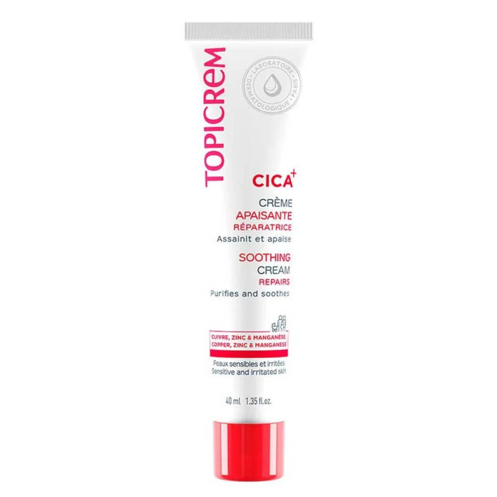 خصم 20% على كريم التهدئة والإصلاح سيكا من توبيكريم 40 مل Topicrem CICA Repair Soothing Cream 40ml